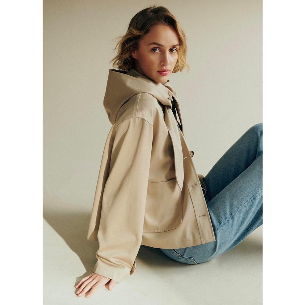 La Maille Sezane Paxton Jacket in Light Beige Size 36FR / US 4 / S✨ - Picture 4 of 12